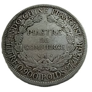 Piastra de Indo-China Francesa, 1894 reverso