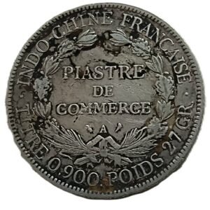 Piastra de Indo-China Francesa, 1906 reverso