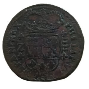 4 Maravedís 1719 Zaragoza Felipe V reverso