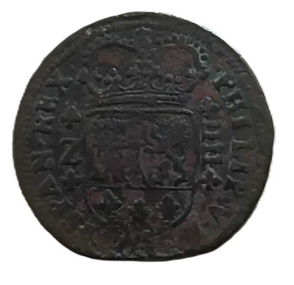 4 Maravedís 1719 Zaragoza Felipe V - Imagen 2