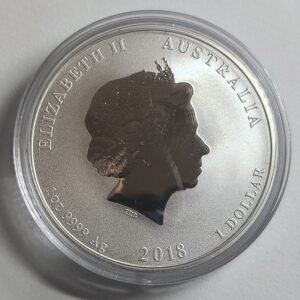 1 oz  Año del Perro 2018 reverso