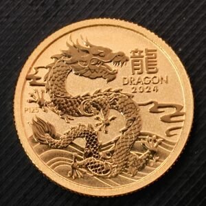 Año del Dragón Oro 2024 Australia 1/10 oz