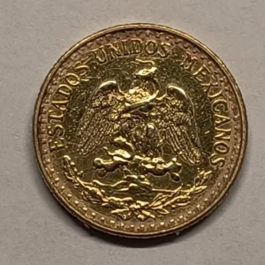 2 Pesos Oro México 1945 reverso