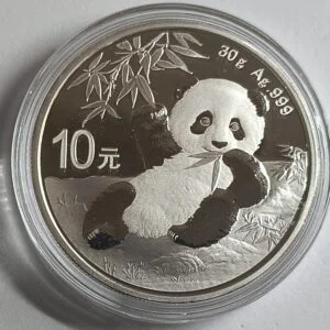 Panda 2020 China 30 g anverso
