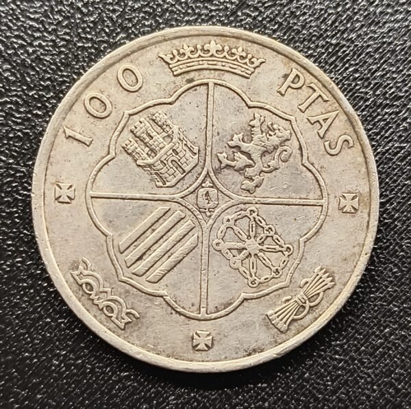 Paquillos / 100 Pesetas Plata .800 19 g - Imagen 2