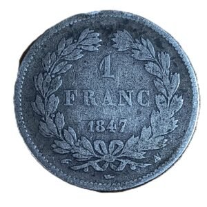 1 Franc 1847 Louis Philippe reverso