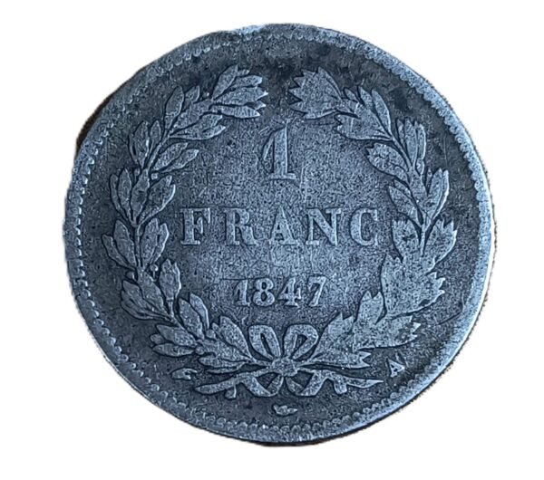 1 Franc 1847 Louis Philippe - Imagen 2