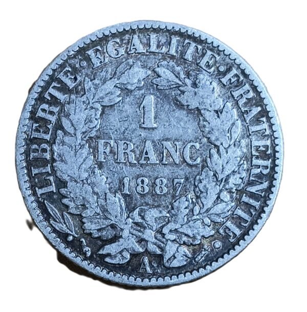 1 Franc 1887 Ceres - Imagen 2