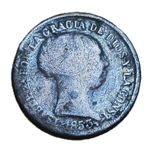 2 Reales 1853 Sevilla Isabel II