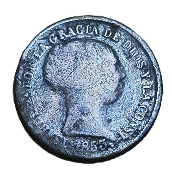 2 Reales 1853 Sevilla Isabel II