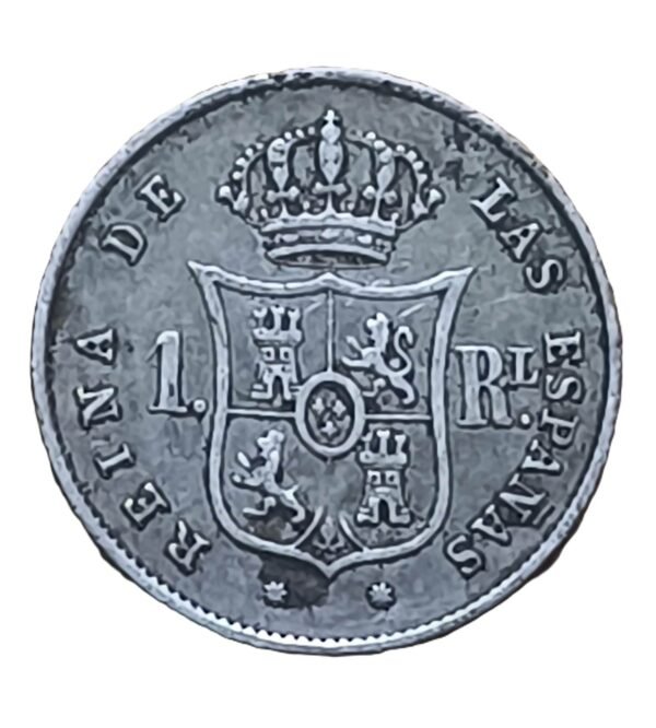 1 Real Isabel II 1851 Sevilla - Imagen 2