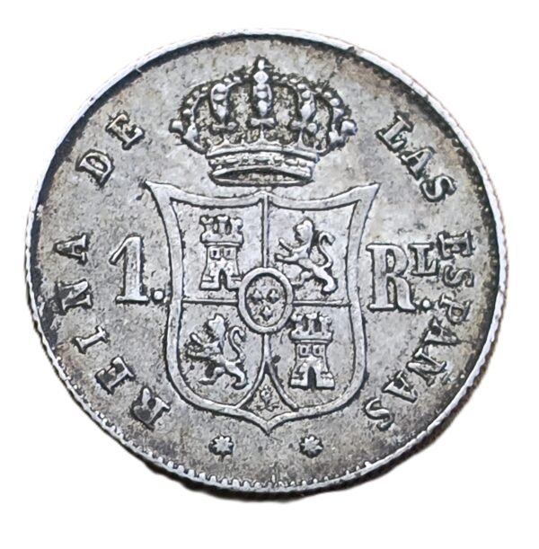 1 Real Isabel II 1853 Sevilla - Imagen 2