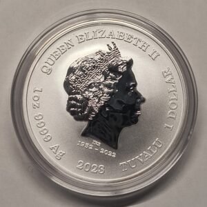 1 oz Plata Casino Royale 2023 reverso