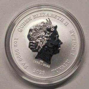 1 oz Plata Casino Royale 2023 reverso