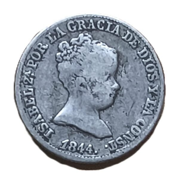 1 real Isabel II 1844 Sevilla