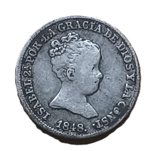 1 real Isabel II 1848 Madrid