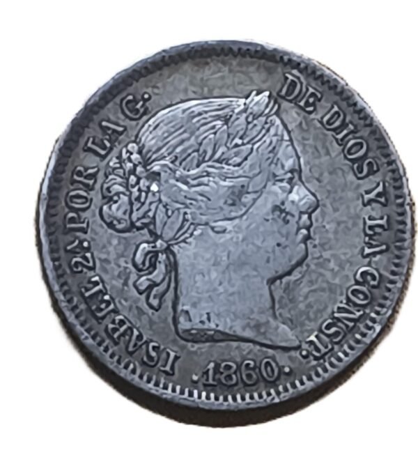 1 real Isabel II 1860 Madrid