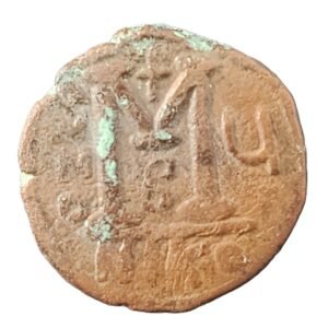 40 Nummi Imperio Bizantino 569–570 – Justin II y Aelia Sophia