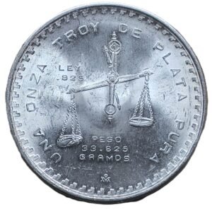 Onza Troy (años 79-80) - Plata 0,925 reverso