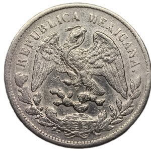 1 Peso Zacatecas 1898 FZ reverso