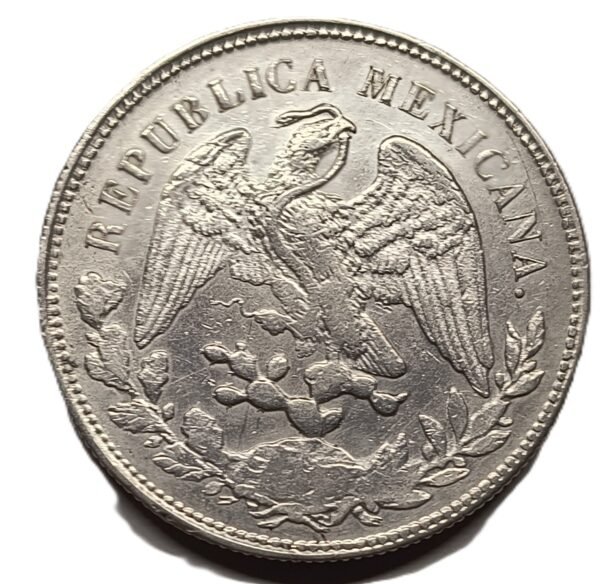 1 Peso Zacatecas 1900 FZ - Imagen 2