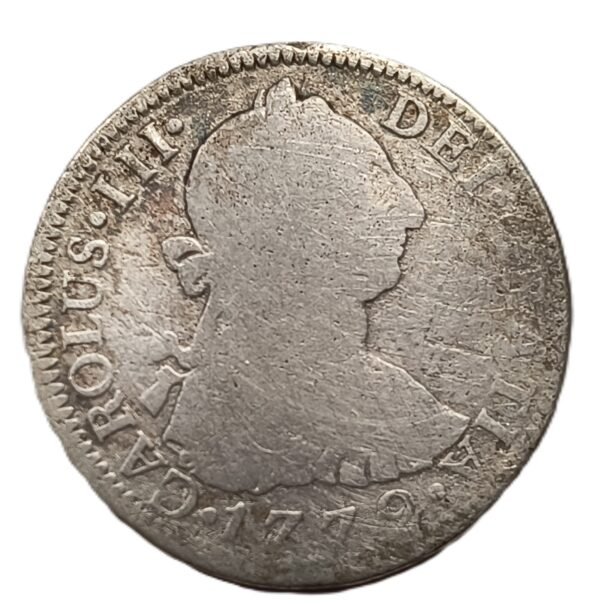 2 Reales 1772 Carlos III · México