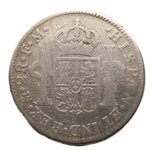 2 Reales 1774 Carlos III · México reverso