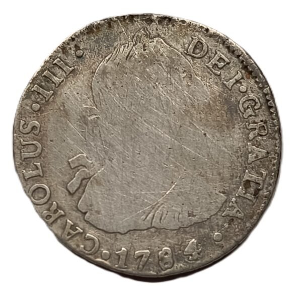 2 Reales 1784 Carlos III · Potosí