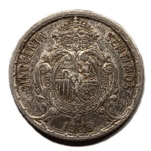 50 Céntimos 1926 reverso