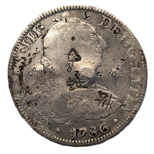 8 Reales 1786 Carlos III · México FM