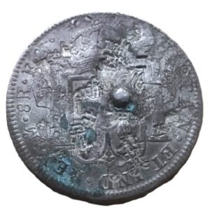 8 Reales 1802 Carlos IV México F.T. reverso