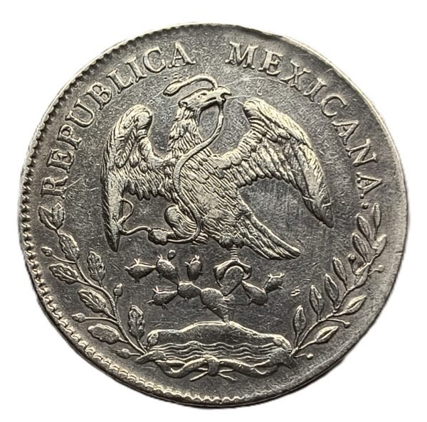8 Reales México Zacatecas FZ 1891 - Imagen 2
