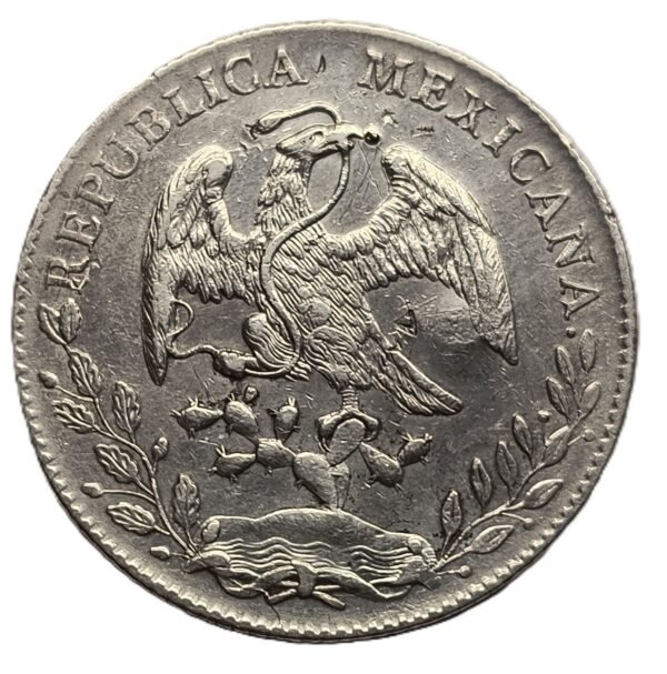 8 Reales México Zacatecas FZ 1896 - Imagen 2