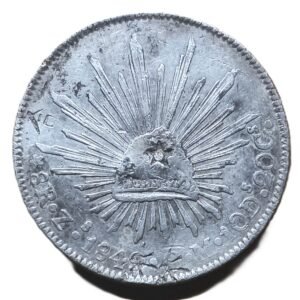 8 reales 1848 Zs/OM