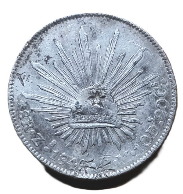 8 reales 1848 Zs/OM
