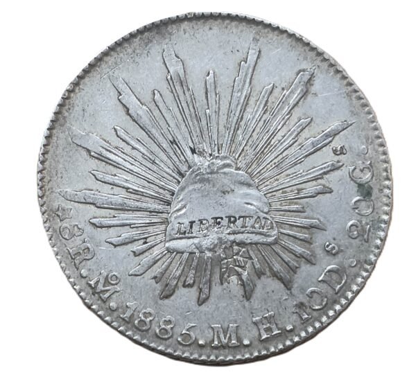 8 reales 1885 Mo/MH