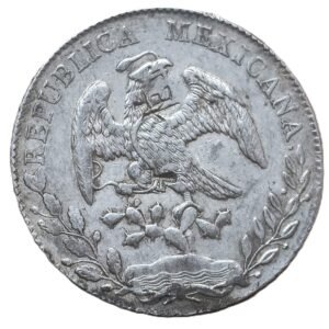 8 reales 1885 Mo/MH reverso