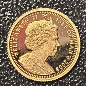 Moneda Oro 1/25 Crown 2009 - Llegada a la Luna reverso