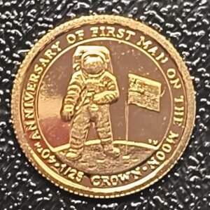Moneda Oro 1/25 Crown 2009 - Llegada a la Luna