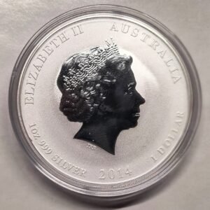 1 oz Año del Caballo 2014 reverso