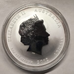 1 oz Año del Dragon 2012 reverso