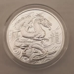 1 oz Jody Clark Dragon Lunar 2024 anverso