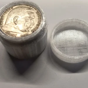 Tubo con 10 monedas de 5 reichsmark reverso