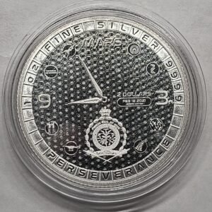 1 oz PERSEVERANCE MARS ROVER (Fiyi) reverso