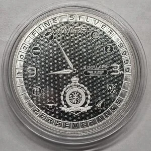 1 oz PERSEVERANCE MARS ROVER (Fiyi) reverso