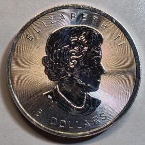1.25 oz plata canada 2015 (Bufalo) reverso