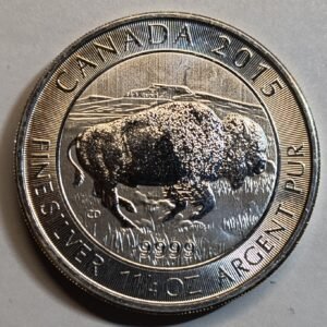 1.25 oz plata canada 2015 (Bufalo)