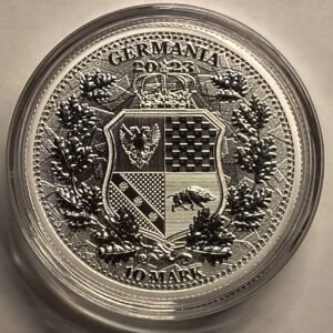 2 Oz Plata Germania 2023 - Allegories: Germania & Galia reverso