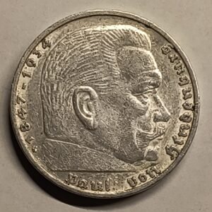 5 Reichsmark 1936-G Hindenburg
