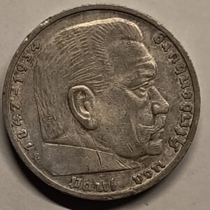 5 Reichsmark 1937-E - Hindenburg